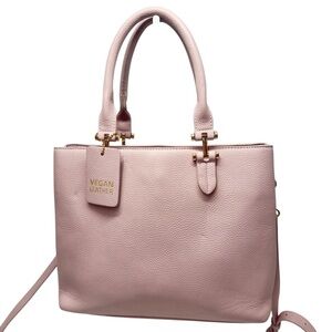 Miztique Vegan Leather Pink Crossbody Bag with Gold Hardware